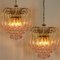 Chandeliers with Murano Pink Glass in the style of Venini, Italy, 1970s, Set of 2 10