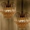 Chandeliers with Murano Pink Glass in the style of Venini, Italy, 1970s, Set of 2 12