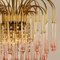 Chandeliers with Murano Pink Glass in the style of Venini, Italy, 1970s, Set of 2, Image 11