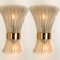 Textured Murano Glass & Brass Sconce from Hille, 1960s 12