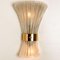 Textured Murano Glass & Brass Sconce from Hille, 1960s, Image 9