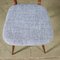 Beech, Mahogany & Fabric Dining Chairs, Italy, 1950s, Set of 2 4