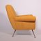 Armchair in Brass & Fabric, Italy, 1950s 3
