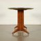 Veneered Wood & Back-Treated Glass Table, Italy, 1950s 3