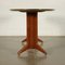 Veneered Wood & Back-Treated Glass Table, Italy, 1950s 8