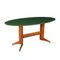 Veneered Wood & Back-Treated Glass Table, Italy, 1950s 1