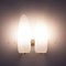 White Opal Frosted Glass Cone Wall Lamp from Philips 9