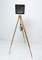 Industrial Black Enamel Spot Light Tripod Floor Lamp, 1970s 5