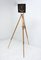 Industrial Black Enamel Spot Light Tripod Floor Lamp, 1970s, Image 7