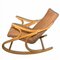 Mid-Century Bentwood Rocking Chair, Czechoslovakia, 1960s, Image 4