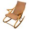 Mid-Century Bentwood Rocking Chair, Czechoslovakia, 1960s, Image 1