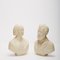 Marble Portrait Busts of Man and Woman, 19th Century, Set of 2 12