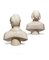 Marble Portrait Busts of Man and Woman, 19th Century, Set of 2 10