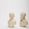 Marble Portrait Busts of Man and Woman, 19th Century, Set of 2, Image 4