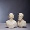 Bustos de hombre y mujer de mármol, siglo XIX. Juego de 2, Imagen 2
