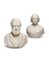 Marble Portrait Busts of Man and Woman, 19th Century, Set of 2 11