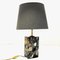 Norwegian Rectangular Stoneware Conglo Table Lamp, 1980s 8