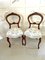 Antique Victorian Walnut Side Chairs, Set of 2 2