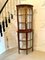 Antique Edwardian Inlaid Mahogany Corner Display Cabinet 5