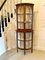 Antique Edwardian Inlaid Mahogany Corner Display Cabinet 6