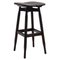 High Black Stained Oak Dom Stool by Marcos Zanuso Jr, Image 1