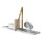 Polished Brass Marble T-Square Shelf by Michael Anastassiades 1