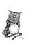 Enrico Josef Cucchi, The Cheshire Cat, Zeichnung, 2020 1