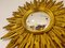 Mid-Century Golden Sunburst Mirror, 1960s 9