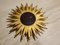 Mid-Century Golden Sunburst Mirror, 1960s 13