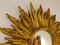 Mid-Century Golden Sunburst Mirror, 1960s 10