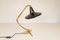 Mid-Century Dreibein Messing Tischlampe, Schweden, 1950 3