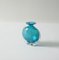 Turquoise Blue and Green Glass Vases from Mdina, 1960s, Set of 6 5