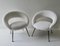 White Lounge Chairs, Germany, 1950s, Set of 2, Image 2