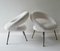 White Lounge Chairs, Germany, 1950s, Set of 2, Image 10