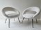 White Lounge Chairs, Germany, 1950s, Set of 2, Image 8