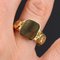 19th Century French 18 Karat Yellow Gold Signet Ring 4