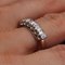 Silber Ring mit Brillantschliff und Diamanten, 20. Jh 9