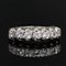 20th Century Brilliant Cut Diamonds Silver Garter Ring 7