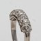 20th Century Brilliant Cut Diamonds Silver Garter Ring, Image 4