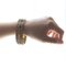 Bracelet Semi-Rigide en Or 18k avec Quartz Citrine, 1950s 3