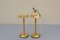 Art Deco Bamboo Tube and Brass Stands, 1920s, Set of 2 2