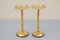Art Deco Bamboo Tube and Brass Stands, 1920s, Set of 2, Image 1