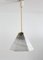 Mid-Century Pendant Lamp in Glass with Marble Effect & Curly Cable, 1970s, Image 12