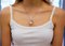 Collana con ciondolo a forma di cigno in oro bianco 14kt con rubini, diamanti e perle, Immagine 8