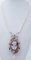 Collana in oro 14 carati e argento con diamanti, smeraldi, zaffiri, rubini, perle, Immagine 2