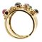 Diamonds, Emeralds, Rubies, Blue Sapphires, 14k Yellow Gold Vintage Ring, Image 5