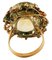 Topaz, Diamond, Emerald, Ruby, 9 Karat Rose Gold and Silver Ring, Image 4