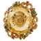 Topaz, Diamond, Emerald, Ruby, 9 Karat Rose Gold and Silver Ring 1