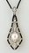 South Sea Pearl, Diamond & White Gold Pendant with Black Neck Cord 2