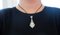 South Sea Pearl, Diamond & White Gold Pendant with Black Neck Cord 6